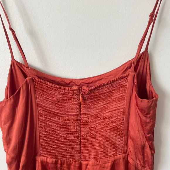 Aritzia Wilfred Skye Mini Dress Sinopia Rust Burnt Orange Red  Size 8 - Picture 8 of 11